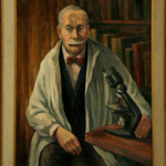 Portret prof. Ludwika Paszkiewicza; M. D. Bojarski; 1974; Warszawa; płótno; olej; MHM WUM/3183