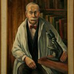 Portret prof. Ludwika Paszkiewicza; M. D. Bojarski; 1974; Warszawa; płótno; olej; MHM WUM/3183