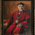 Portret prof. Witolda Sylwanowicza; M. D. Bojarski; 1973; Warszawa; płótno; olej; MHM WUM/3185