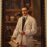 Portret prof. Edwarda Lotha; B. Niemcewicz; XX w.; Warszawa; płótno; olej; MHM WUM/3187