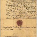 Zaświadczenie o szkoleniu w zakresie anatomii Jacoba Ernsta Hildebranda, Collegium Medicum & Sanitatis, Wrocław 1978; papier czerpany, laka; pismo odręczne; MHM WUM/741